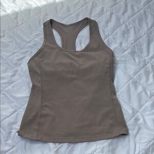 Calvin Klein Brown Fitted Sleeveless Tank Top, size XS